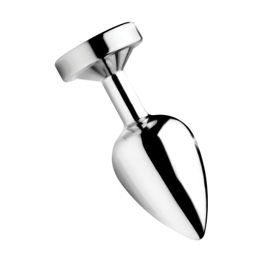 Booty Sparks - világító butt plug - nagy (ezüst)