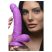 XR Brands POP - tapadótalpas, herés dildó - 19 cm (lila)