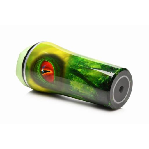 / Creature Cocks Raptor - hüllő műpunci tokban (fekete-zöld)