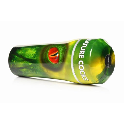 / Creature Cocks Raptor - hüllő műpunci tokban (fekete-zöld)