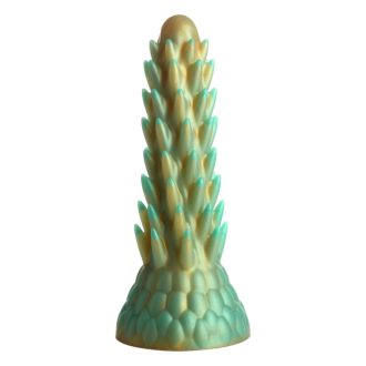 Creature Cocks Stegosaurus - szilikon dildó - 20 cm (zöld)