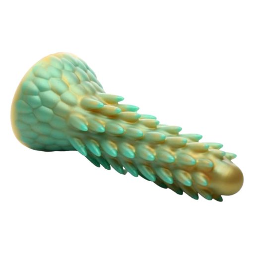 Creature Cocks Stegosaurus - szilikon dildó - 20 cm (zöld)