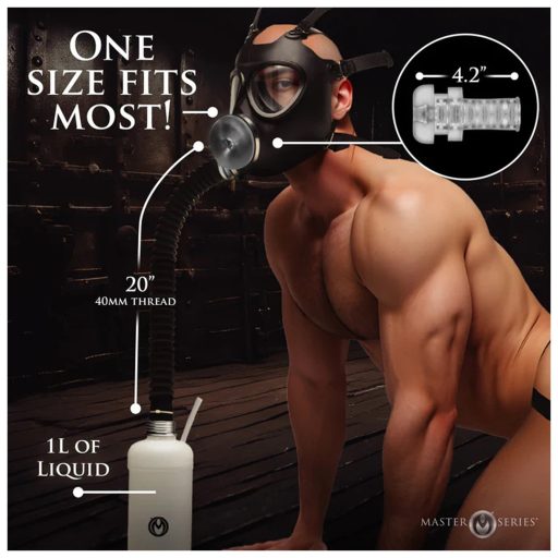 XR Brands - 2in1 szopó maszk és aromainhalátor (fekete)