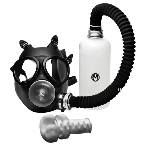 XR Brands - 2in1 szopó maszk és aromainhalátor (fekete)