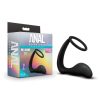Anal Adventures Platinum - anál dildó péniszgyűrűvel (fekete) Anal Adventures Platinum - anál dildó péniszgyűrűvel (fekete)