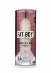 Fat Boy Checker Box - péniszköpeny (15cm) - fehér