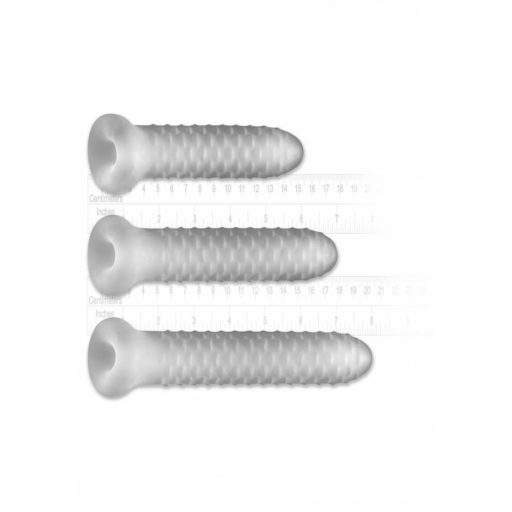 Fat Boy Checker Box - péniszköpeny (17cm) - fehér