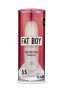 Fat Boy Micro Ribbed - péniszköpeny (15cm) - fehér