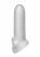 Fat Boy Micro Ribbed - péniszköpeny (15cm) - fehér