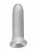 Fat Boy Micro Ribbed - péniszköpeny (15cm) - fehér