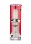 Fat Boy Micro Ribbed - péniszköpeny (17cm) - fehér