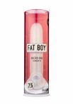 Fat Boy Micro Ribbed - péniszköpeny (19cm) - fehér