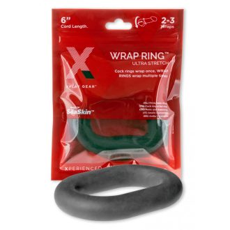   Perfect Fit Ultra Wrap 6 - vastag péniszgyűrű - fekete (15cm)