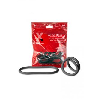   Perfect Fit Slim Wrap 9 - vékony péniszgyűrű - fekete (22cm)