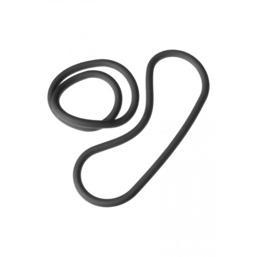 / Perfect Fit Slim Wrap 12 - vékony péniszgyűrű - fekete (30cm)