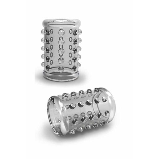 Stay Hard - pöttyös péniszmandzsetta (átlátszó)