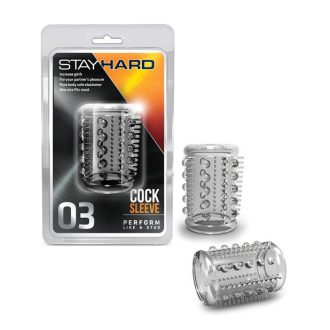 Stay Hard - apró tüskés péniszmandzsetta (átlátszó)