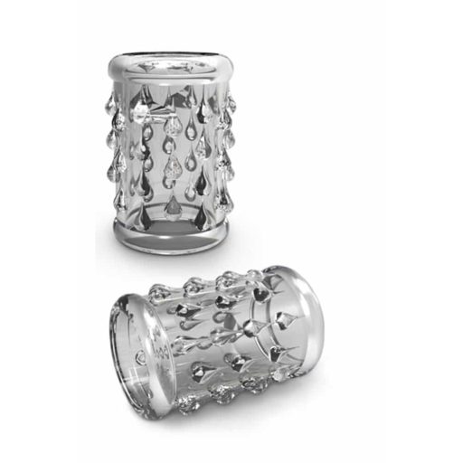 Stay Hard - gömbös péniszmandzsetta (átlátszó)