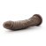 Dr. Skin 8,5 - tapadókorongos élethű dildó - barna (20,5cm)