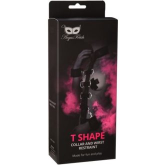   Argus Bondage Fetish T alakú nyak- és csuklórögzítő - Csukló- és Nyakpánt