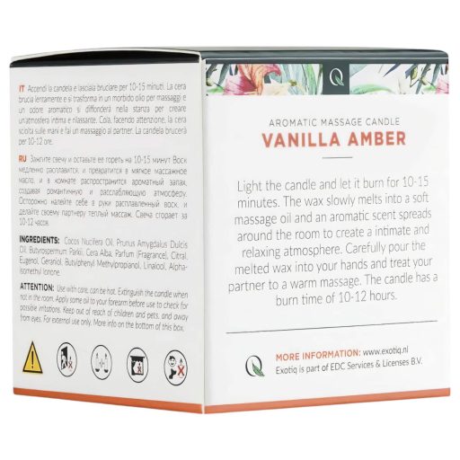 Exotiq - masszázsgyertya - vanília-amber (60 g)