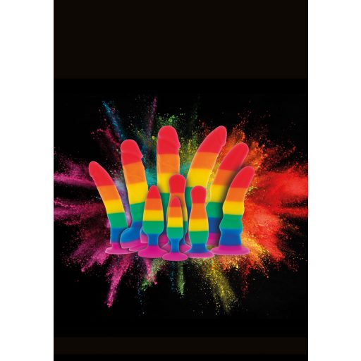 ToyJoy Happy Stuffer Large Rainbow - Nagy szivárvány színű anál plug