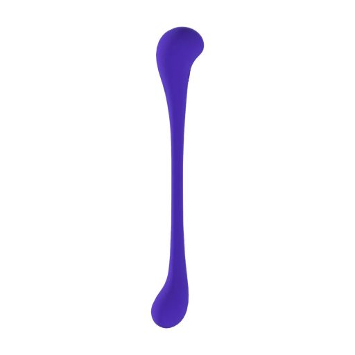 Loveline Flexibilis Újratölthető USB-s távirányítható duplavégű vibrátor 10 féle vibrációval (Lila)