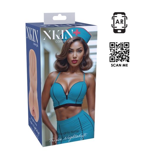 XKIN Naughty Nurse Trixie - élethű műpunci maszturbátor (natúr)