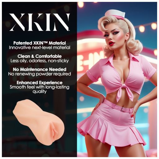 XKIN Cutie Darla - élethű műpunci maszturbátor (natúr)