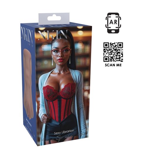 XKIN Librarian Paige - élethű műpunci maszturbátor (natúr)