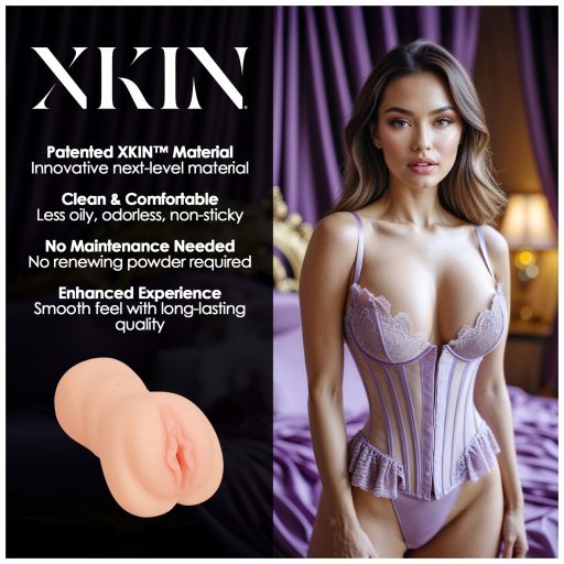 XKIN Sweet Delilah - élethű műpunci maszturbátor (natúr)