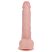 REALROCK - tapadókorongos vibrátor - natúr (18cm)