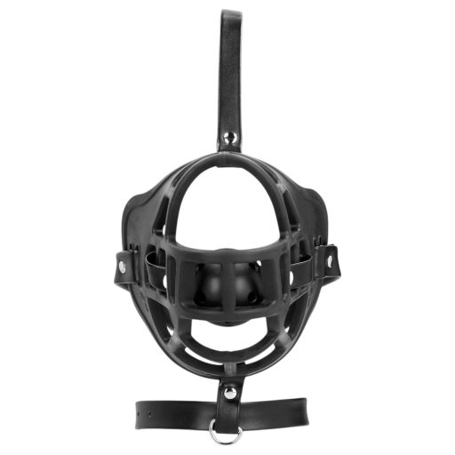 Ouch! - szájkosár, beépített szájpecekkel (fekete)