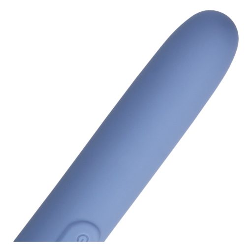 Loveline Travel - akkus vibrátor síkosító tartállyal (kék)