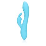   Loveline - akkus, vízálló, nyuszis csiklókaros vibrátor (kék)