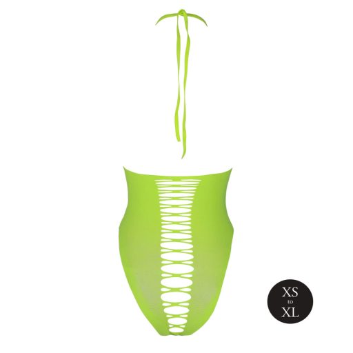 Ouch! - foszforeszkáló nyitott body (neon zöld)