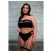 Le Désir Plus Size - 3 részes fehérnemű szett - fekete (XL-4XL)