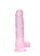 REALROCK - átlátszó élethű dildó - pink (19cm)