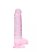 REALROCK - átlátszó élethű dildó - pink (19cm)