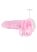 REALROCK - átlátszó élethű dildó - pink (19cm)