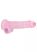 REALROCK - átlátszó élethű dildó - pink (19cm)