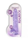REALROCK - átlátszó élethű dildó - lila (22cm) REALROCK - átlátszó élethű dildó - lila (22cm)