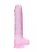 REALROCK - átlátszó élethű dildó - pink (22cm)