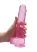 REALROCK - átlátszó élethű dildó - pink (22cm)