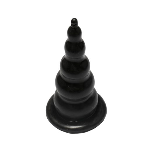 Power Escorts Nagy - hosszú csavaros anál plug - 18,5cm (Fekete)