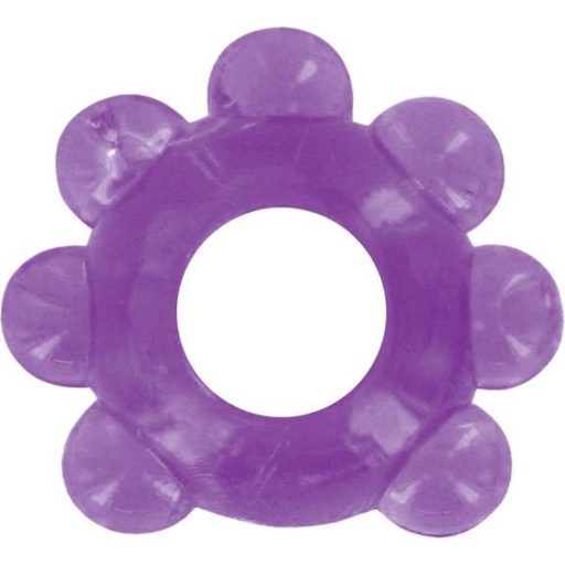 Love Ring - puha gömbös péniszgyűrű (lila)