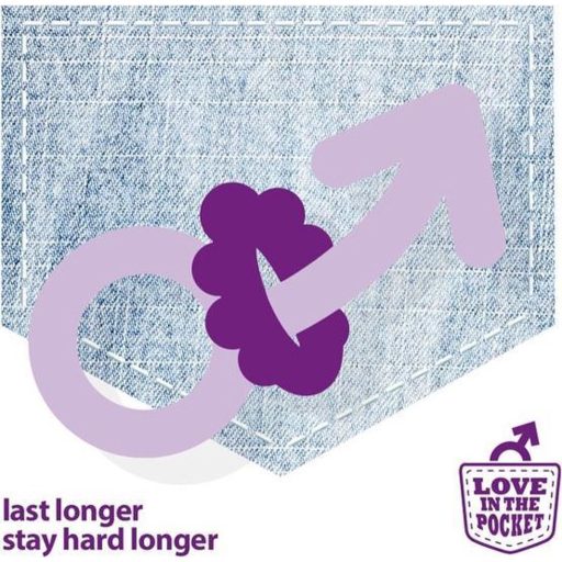 Love Ring - puha gömbös péniszgyűrű (lila)