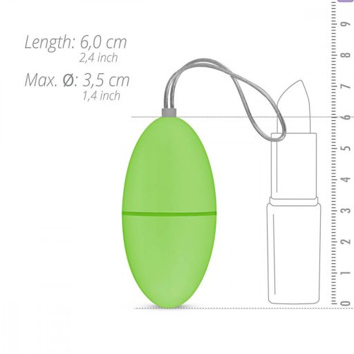 / Easytoys - 7 ritmusú rádiós vibrációs tojás (zöld)