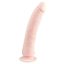 Easytoys - tapadókorongos 100% szilikon dildó (21cm) - natúr