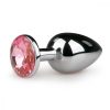 Easytoys Metal No.1 - pink köves kúp anál plug - ezüst (2,7cm) Easytoys Metal No.1 - pink köves kúp anál plug - ezüst (2,7cm)